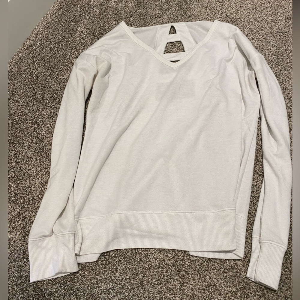 White workout coverup